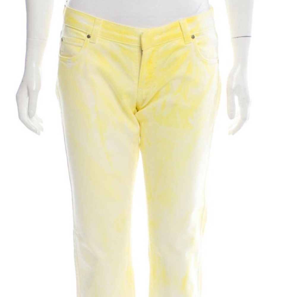 Yellow balmain jeans
